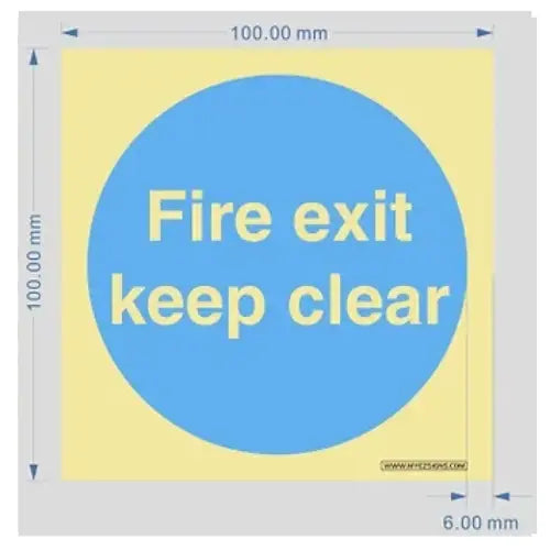 Emergency Exit Straight Ahead Sign – Safety & Compliance Signage