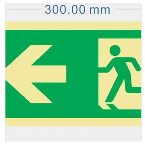 Emergency Exit To The Left Sign